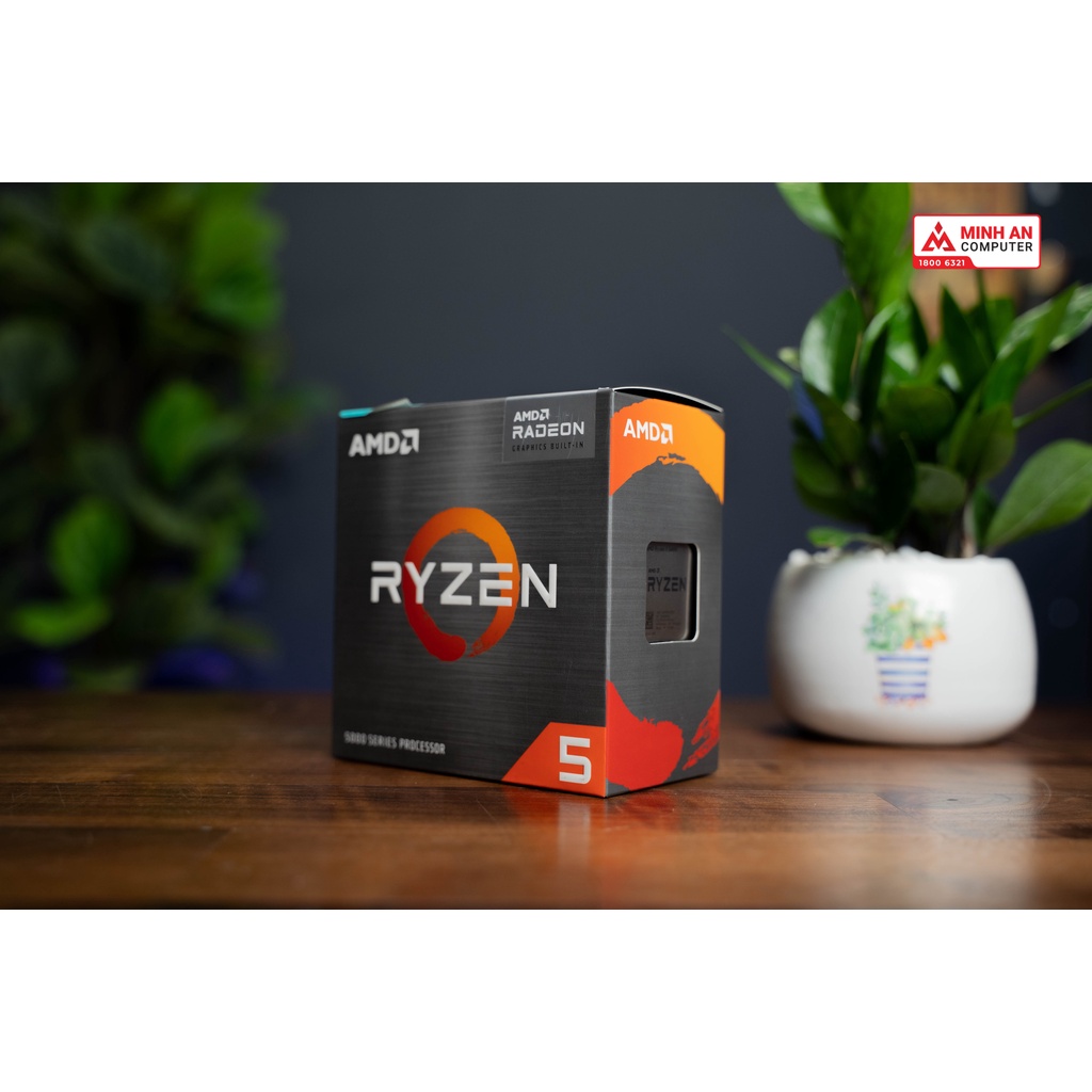 CPU AMD Ryzen 5 5600G (3.9GHz up to 4.4GHz, 6 nhân, 12 luồng, 19MB Cache, 65W) - Socket AM4