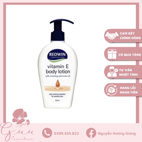 Kem dưỡng Vitamin E Redwin 400ml Úc