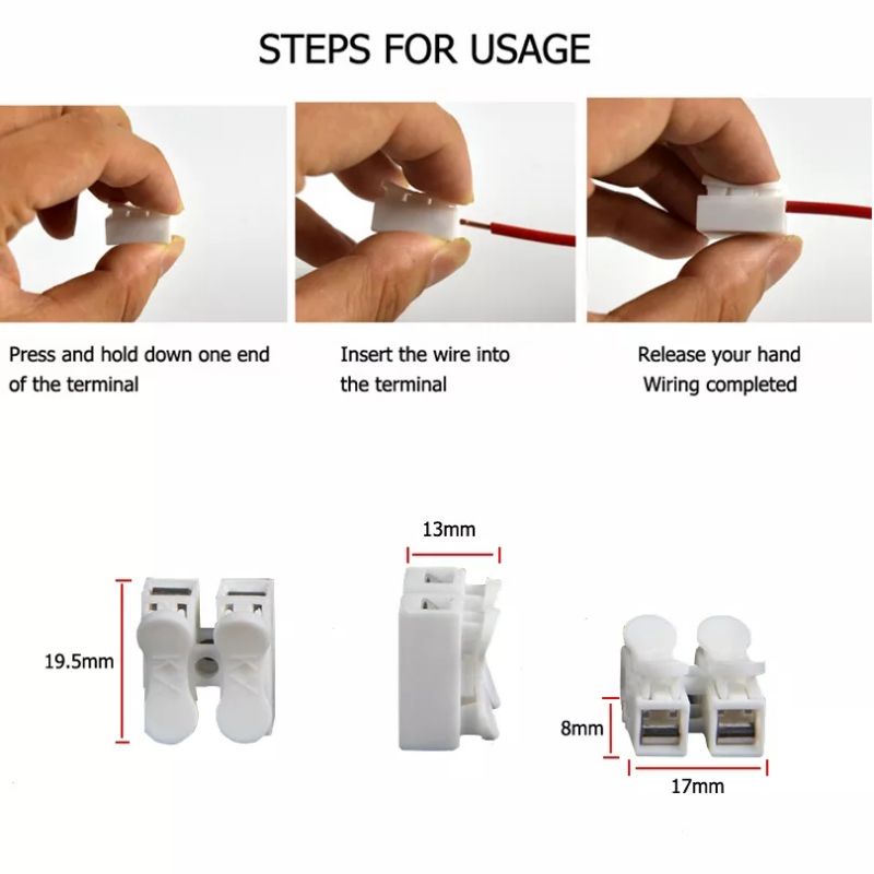Bộ 5 Đầu Nối Dây Điện An Toàn Thẩm Mỹ Cút Nối Dây Điện