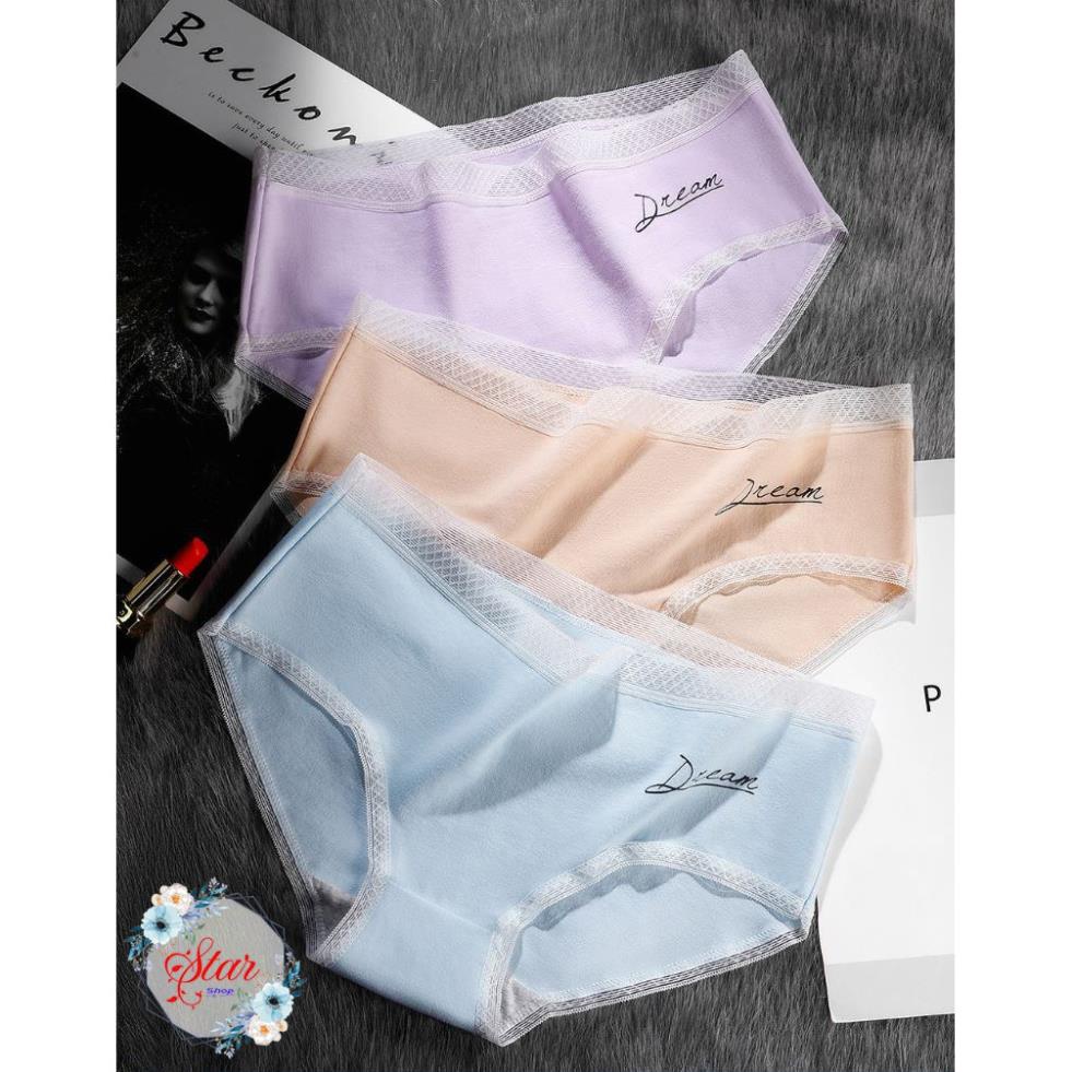 Quần Lót Cotton Cạp Ren DREAM Cao Cấp F05