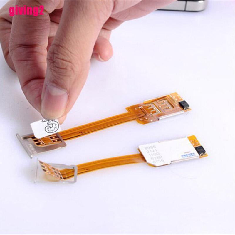 2 Đầu Chuyển Đổi Sim Kép Cho Iphone 5 5s 5c 6 6 Plus Samsung