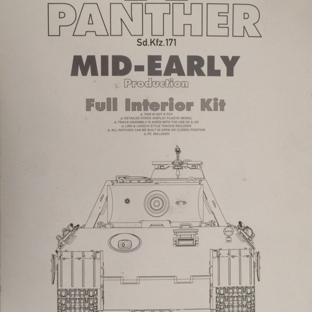 Mô hình xe tăng Panther 1/35 full nội thất