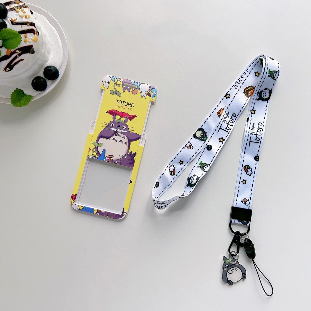 Bao đựng thẻ nhân viên/thẻ id họa tiết hoạt hình One Piece kèm dây đeo tiện dụng