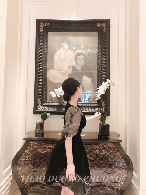 Váy Nhung Bi Dự Tiệc Sang Chảnh