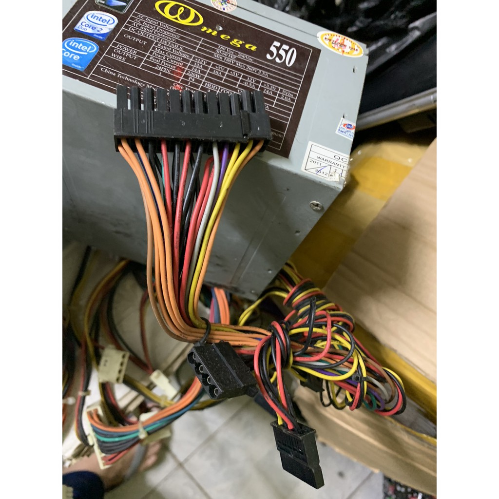 Nguồn máy tính cũ bóc máy 24 pin