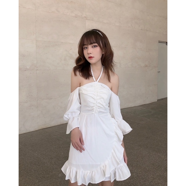 Đầm suzy + tăng HỘP QUÀ _ đầm mặc trễ vai hoặc cổ vuông hot hit | BigBuy360 - bigbuy360.vn