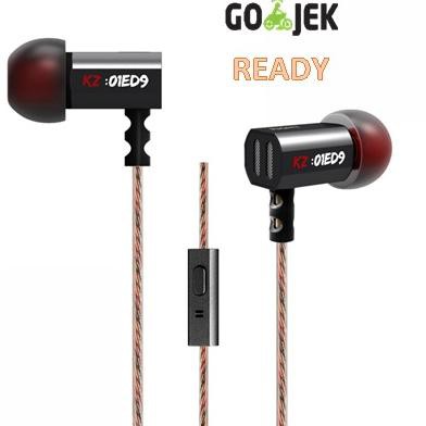 Tai Nghe Nhét Tai Jack 3.5mm Có Micro Kz-Ed9 Màu Bạc