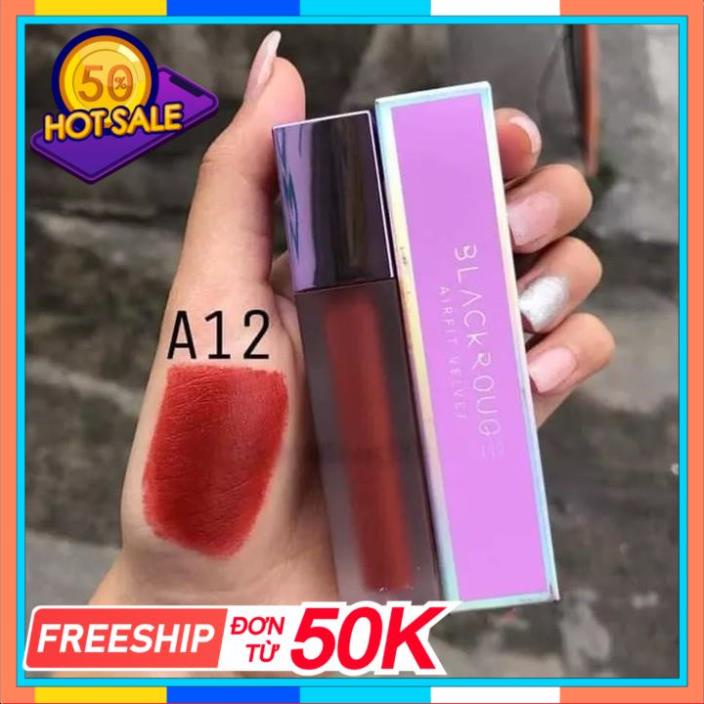 🎁 𝐒𝐚𝐥𝐞 𝟓𝟎%🎁 Son Black Rouge A12 😍𝑪𝒉𝒖𝒂̂̉𝒏 𝑪𝒉𝒊́𝒏𝒉 𝑯𝒂̃𝒏𝒈 😍 Son Màu Đỏ Nâu Trầm Siêu Hót