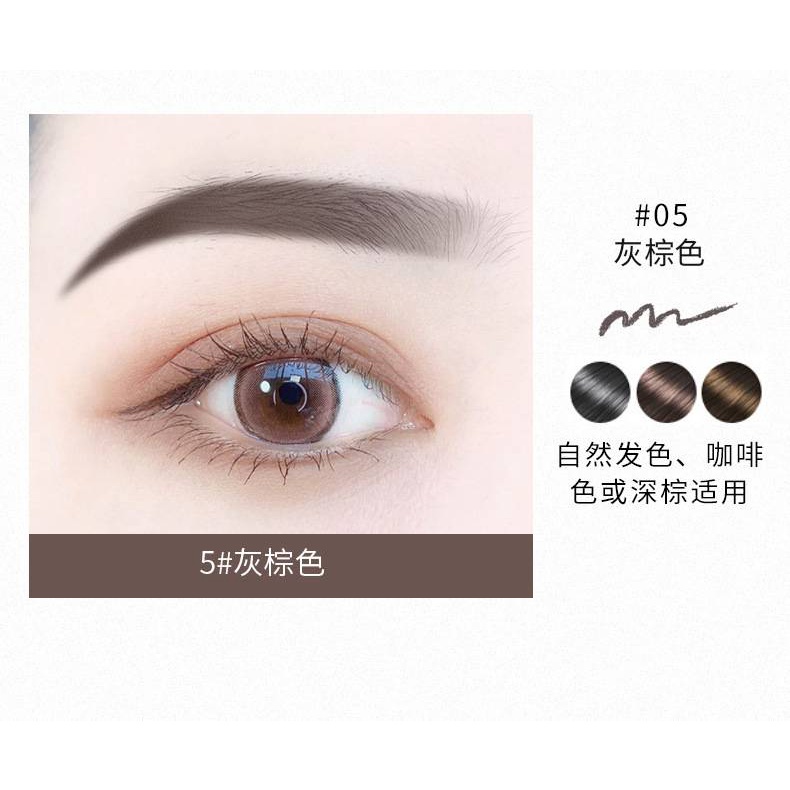 Bút Kẻ Lông Mày Lameila Hai Đầu Xoay Tự Động Lâu Trôi Kháng Nước Không Phai 5 Màu Tùy Chọn
