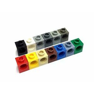 1 Cái - Gạch chi tiết kỹ thuật 1 x 1 có lỗ (1x1) / Part 6541: Technic Brick 1 x 1 with Hole