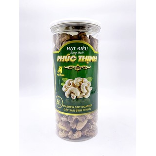 Hạt Điều Rang Muối Vỏ Lụa Phúc Thịnh Hũ Nhôm Khối Lượng 500G CAM Kết NHư Hình Mã RMN01