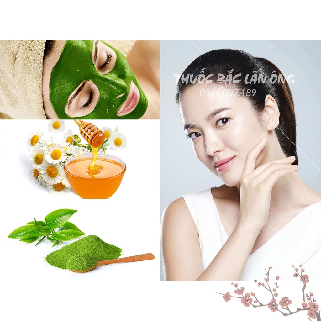 Set 10 loại bột cho da dầu (Bột hữu cơ dưỡng da, mask tự nhiên, kiềm soát dầu, chống lão hóa) - Thuốc Bắc Lãn Ông