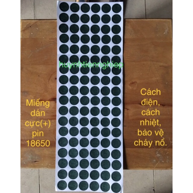 Miếng dán cực pin lion 18650