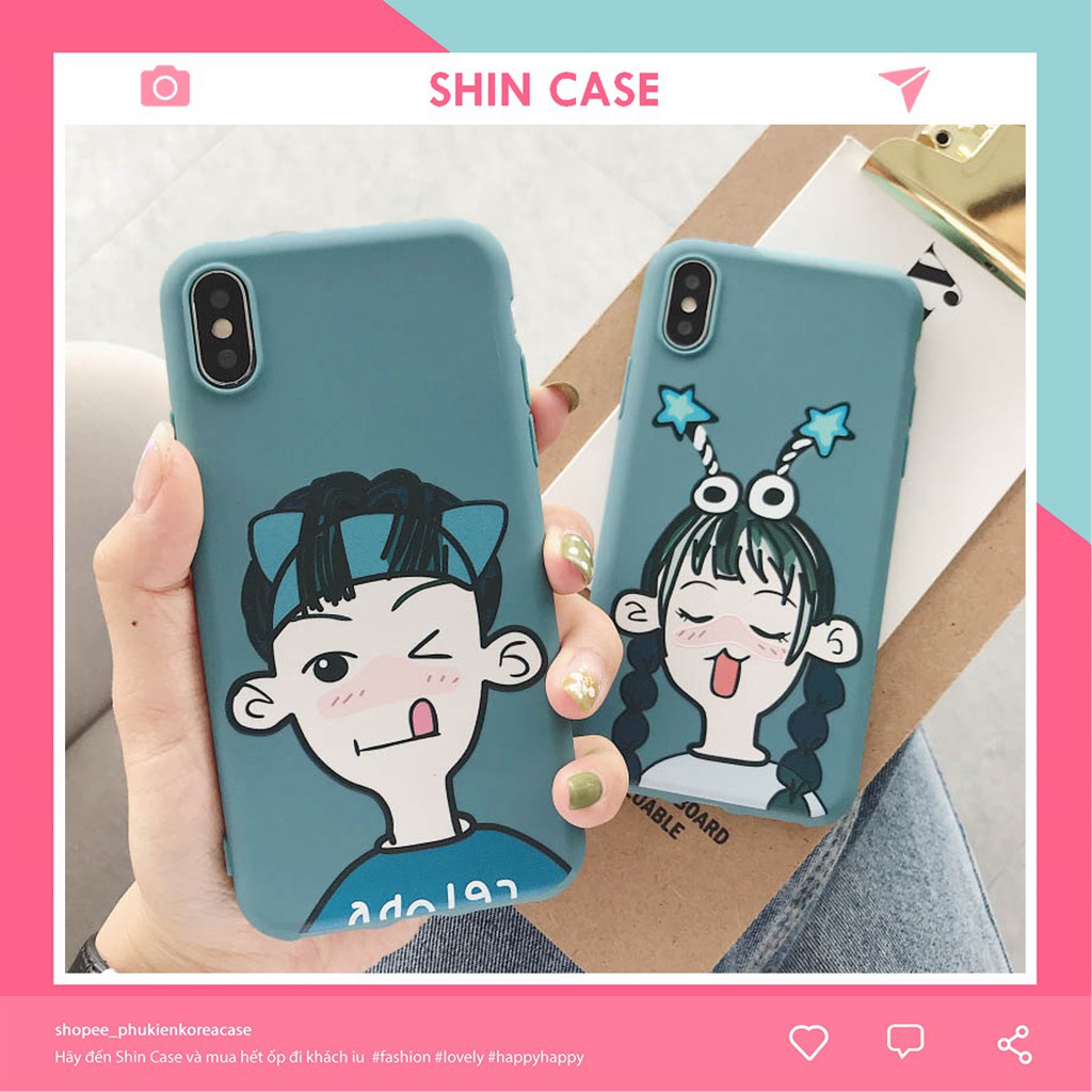 Ốp lưng iphone ELF Couple TPU trơn dẻo mềm 5/5s/6/6plus/6s/6splus/7/7plus/8/8plus/x/xr/xs/11/12/pro/max/plus/promax | BigBuy360 - bigbuy360.vn
