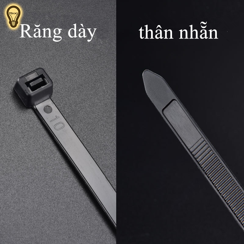 [ HÀNG SẴN ] COMBO x 10 Dây rút nhựa đen 5x150mm dùng treo đèn , đồ vật tiện dụng MOXI.