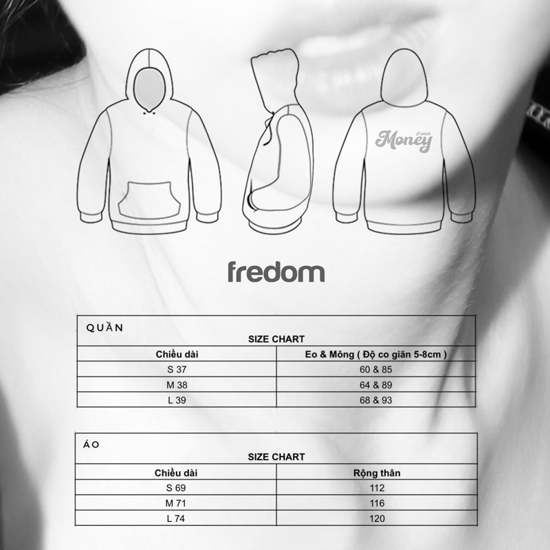Set áo hoodie và quần short da lộn MONEY | TIẾT KIỆM TỚI 20% KHI MUA THEO SET