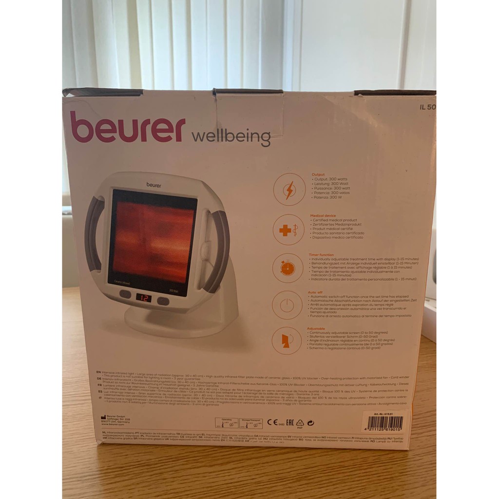 Đèn Hồng Ngoại Beurer IL50 trị liệu loại 300w bảo hành chính hãng 2 năm