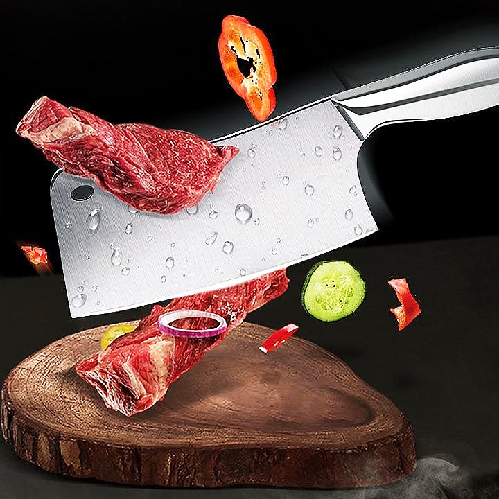 Bộ dao Nhật Bản inox 6 món cao cấp, có đế đựng dao làm bằng thép không gỉ sắc bén bền đẹp