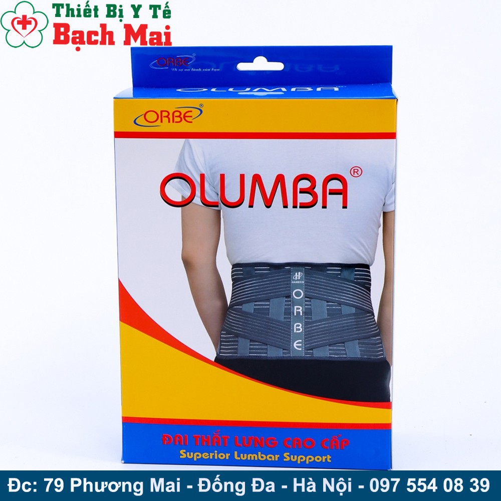 Đai Lưng Olumba Orbe Cao Cấp Hỗ Trợ Cột Sống , Thoát Vị Đĩa Đệm -  Đai Thắt Lưng Orbe