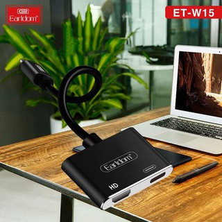 Cáp Chuyển đổi chân Lightning to HDMI Tivi, Máy Chiếu Earldom ET-W15