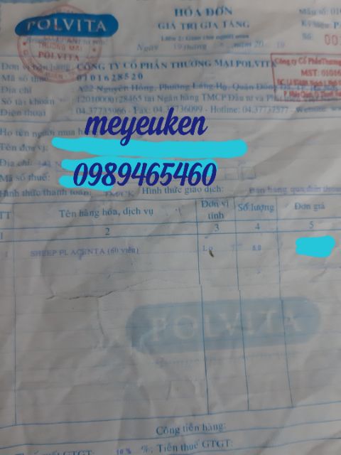 Nhau Thai Cừu Sheep Placenta | BigBuy360 - bigbuy360.vn