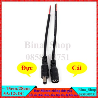 Cáp sạc DC 5.5x2.1 bọc silicon