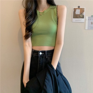 Áo Tanktop len gân trơn (2109) (ảnh tự chụp)