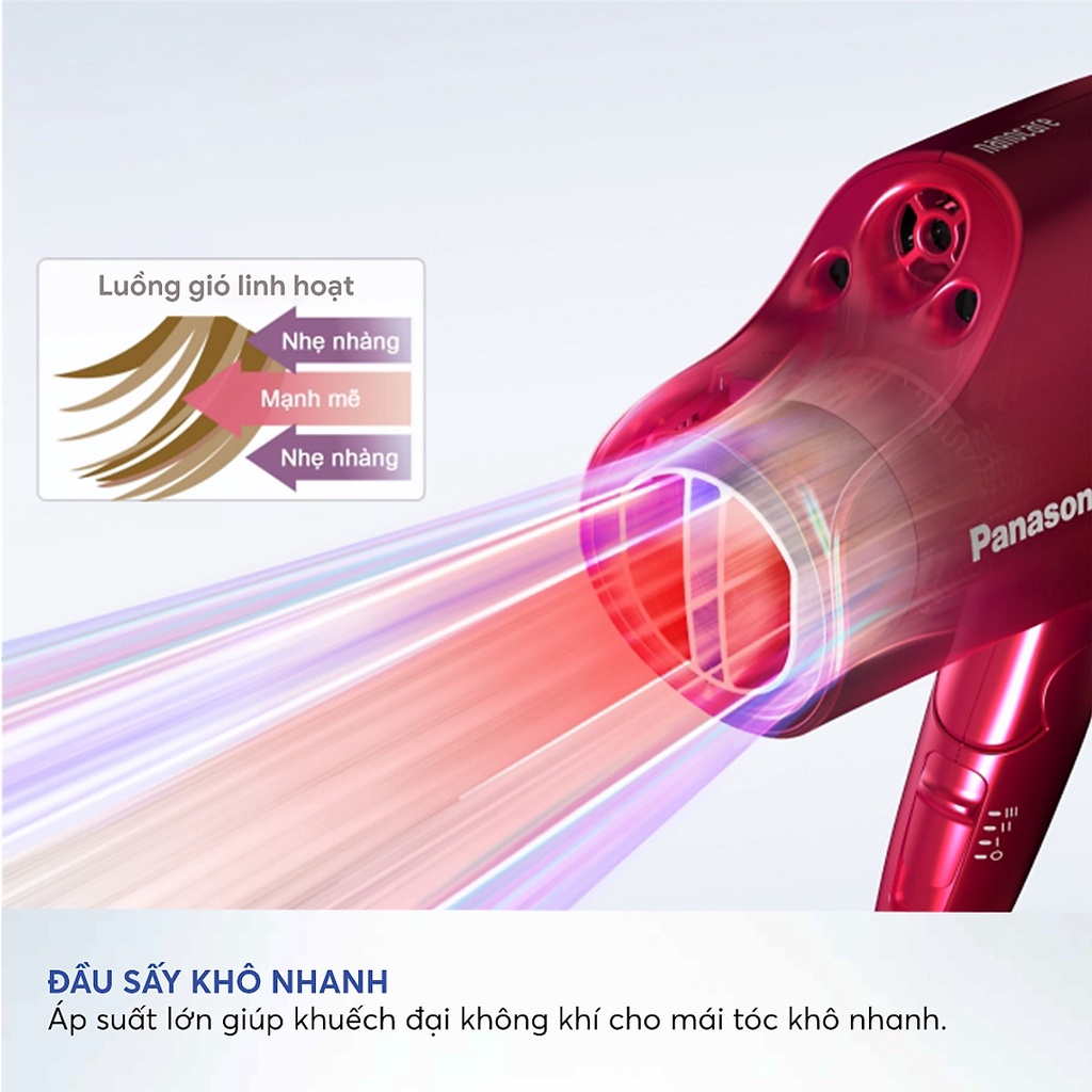 Máy sấy tóc Nanoe dưỡng ẩm, chăm sóc tóc Panasonic EH-NA98RP645 / EH-NA98-K645 - Công Suất 1800W