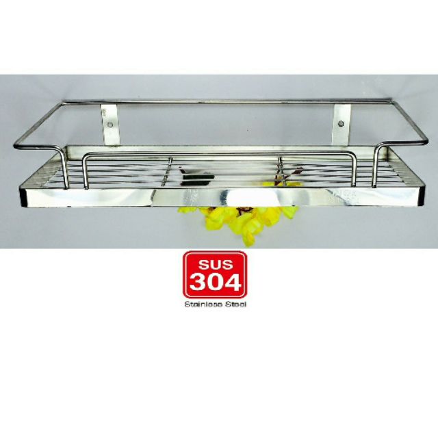 Kệ đựng gia vị inox 304 1 ngăn. kệ đựng đồ nhà tắm inox