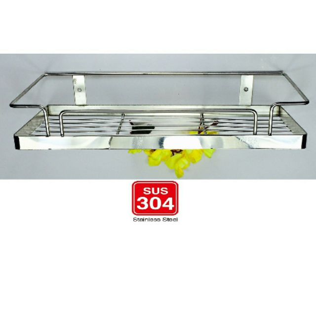 kệ đựng gia vị inox 304 1 ngăn. kệ đựng đồ nhà tắm inox