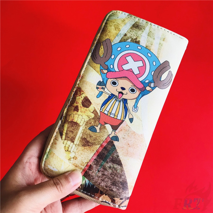 ❀ Ví Dài Họa Tiết ONE PIECE Q-4: Chopper ❀ 1 Ví Nữ Da PU In Hình Anime Thời Trang