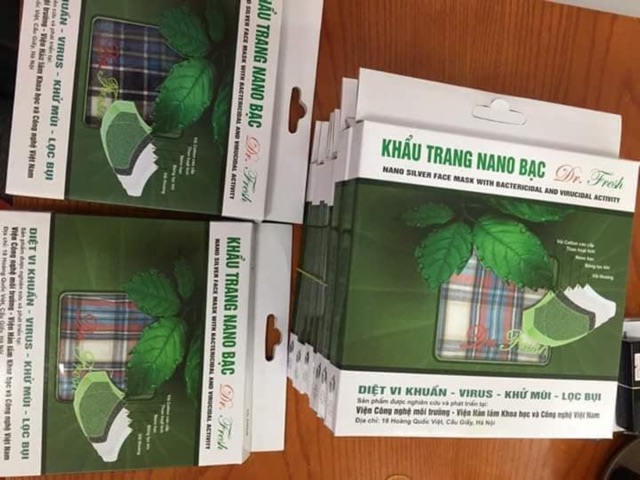 COMBO 05 Khẩu trang nano bạc than hoạt tính - Dr. Fresh VÀ 01 XỊT KHUẨN NAN0 BẠC | BigBuy360 - bigbuy360.vn