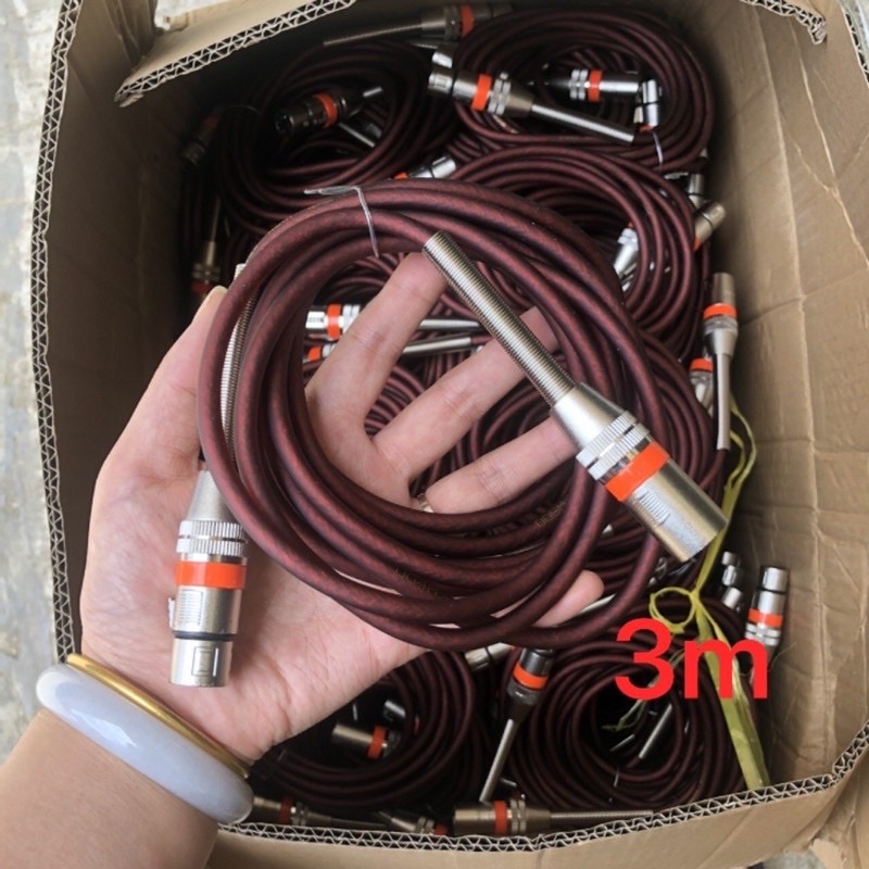 Dây mic dài 3m 2 đầu canon