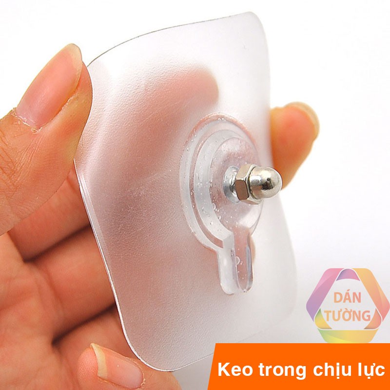 Móc dán tường vặn ốc vít 6 mm MDT size to 8x8 cm chịu lực 5kg, treo đồ đa năng - MO