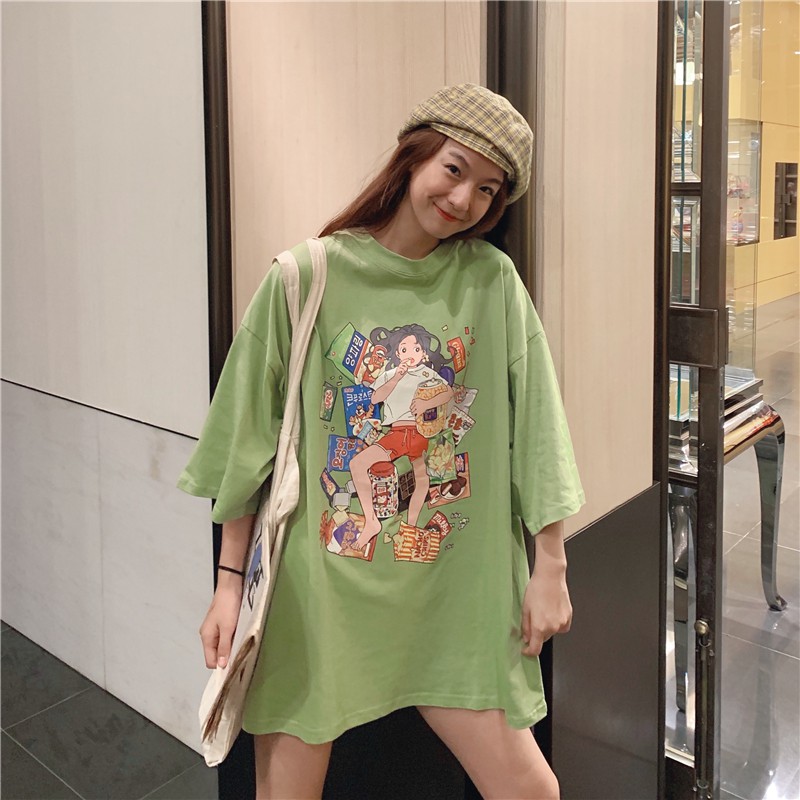 [SẴN] Áo thun nữ form rộng tay ngắn Ulzzang Quảng Châu ATR10