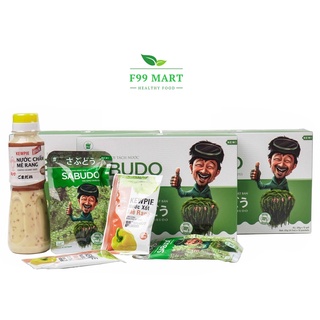 Gói Rong nho tách nước SABUDO [FREESHIP] Vua rong nho Nhật Bản chính hãng F99