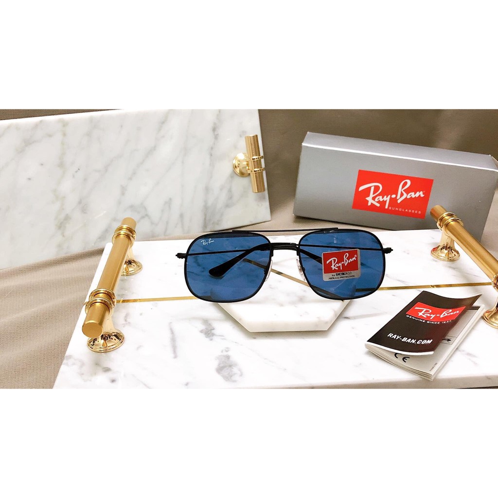 Kính mát nam chính hãng Rayban Andrea dáng vuông size 56-17-140 dễ đeo