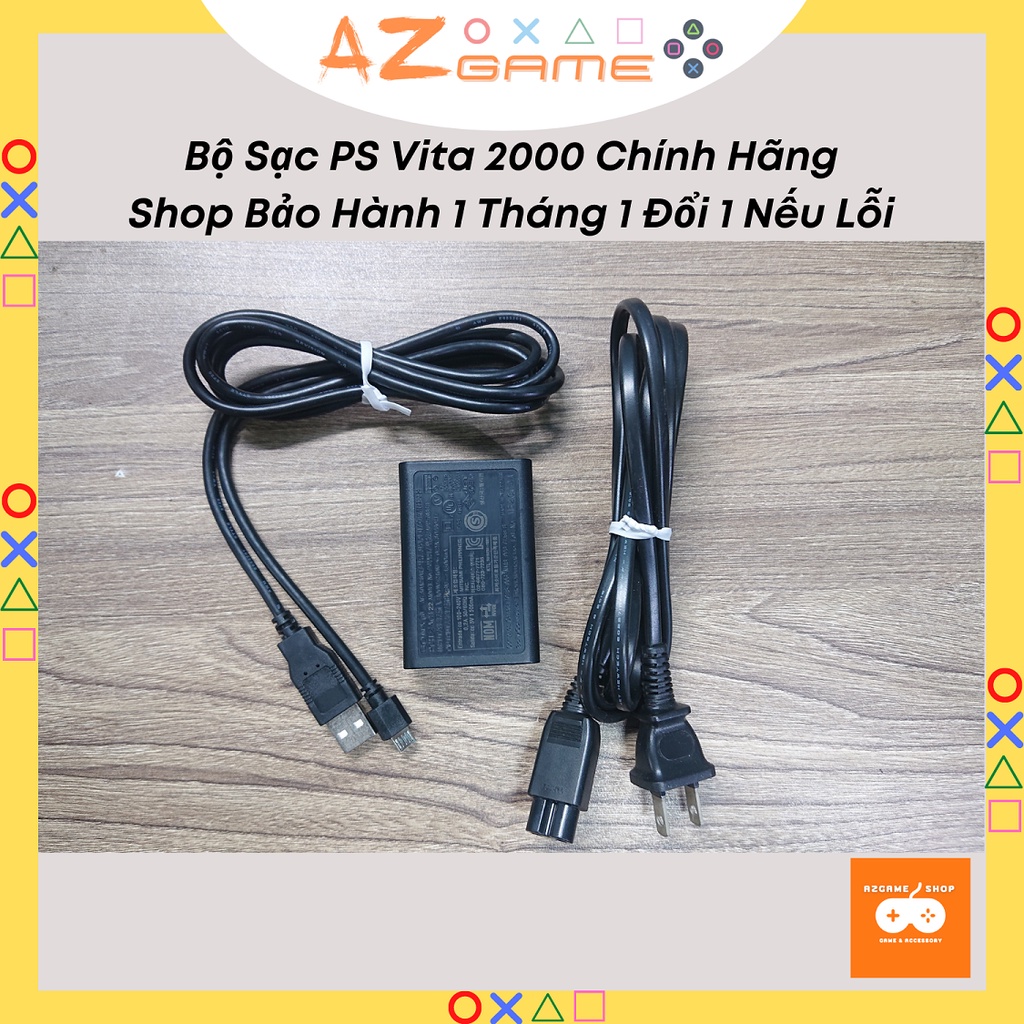 Trọn bộ adapter sạc cáp dành cho PS Vita 1000/2000 Chính Hãng