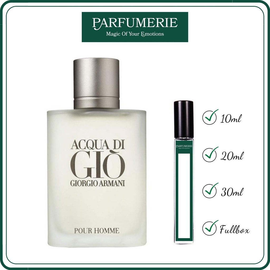 Nước hoa nam Giò Trắng tươi mát, hiện đại, lôi cuốn _ 𝐓𝐡𝐮̛̉ 𝐦𝐮̀𝐢 10ml/20ml/30ml