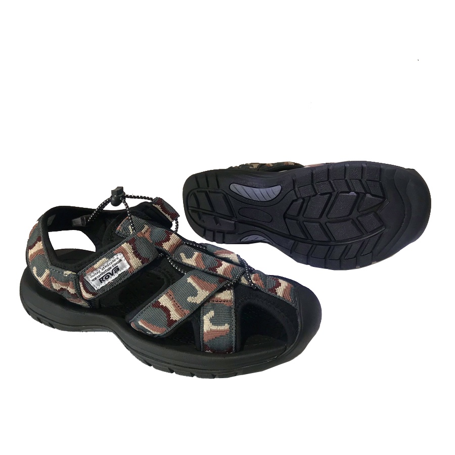 [Mua Kèm Áo Thun 0Đ] Giày Sandal Bít Mũi Nam Đế Đúc Chắc Chắn Hiệu Rova - RV626B Nâu