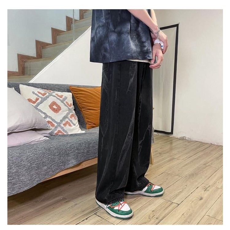 Quần Jeans Nam Dài Ống Rộng Thời Trang Phong Cách