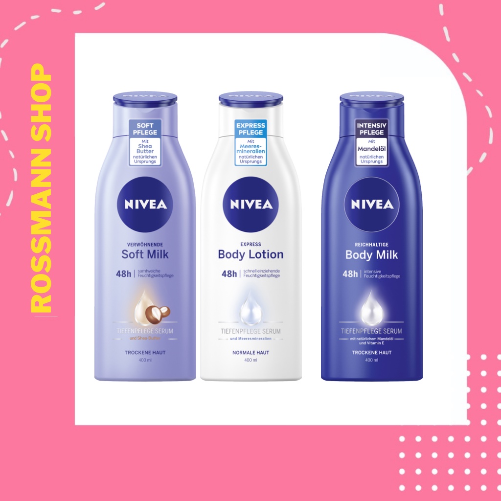 Dưỡng thể Nivea 400ml  Đức