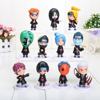 Mô Hình Naruto - Sét 11 Mô Hình Nhân Vật Naruto Chibi