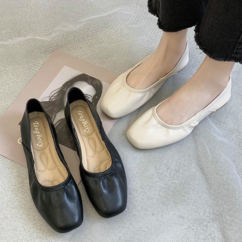 Giày búp bê IELGY đế mềm dạng cuộn thời trang cho nữ