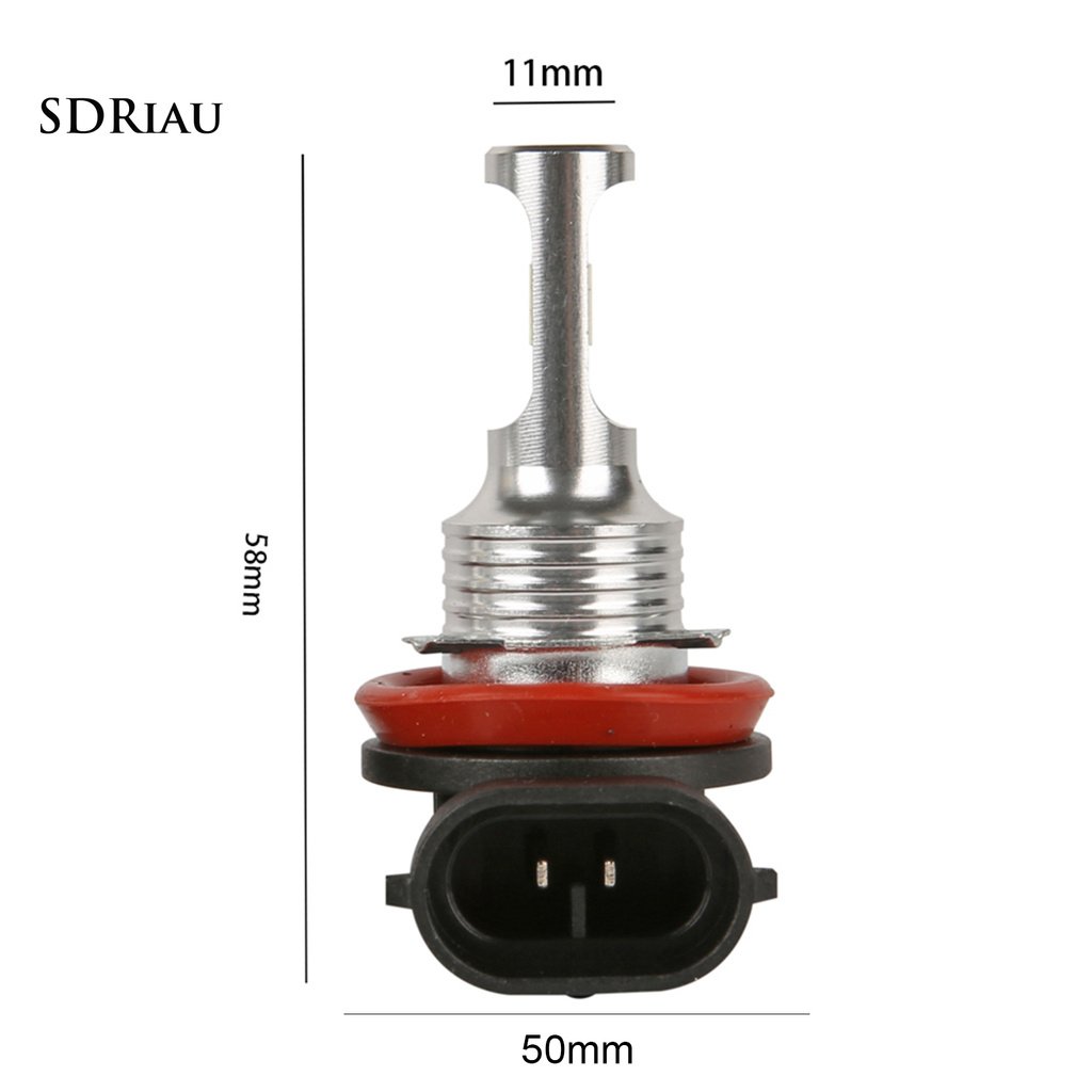 2 Đèn Pha H8 / H11 30w Ip67 Cho Xe Hơi