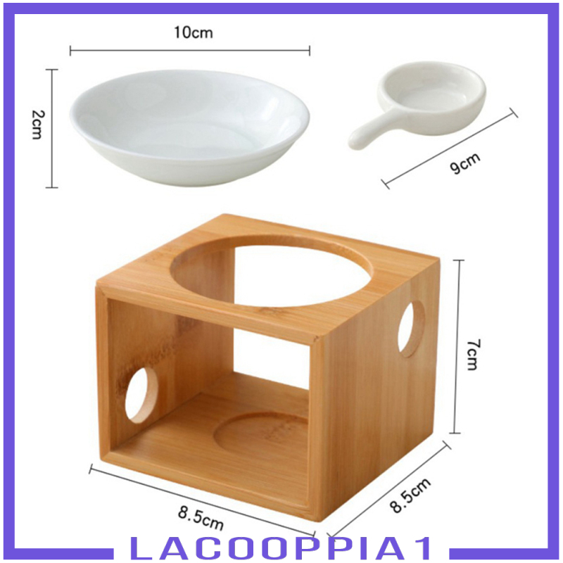 [LACOOPPIA1]Oil Burner Wax Melt Burner Tealight Oil Warmer with Candle Spoon Home Decor