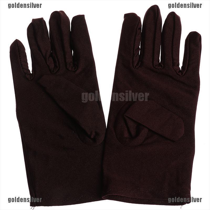 Găng tay satin dáng ngắn cho nữ dự tiệc dạ hội