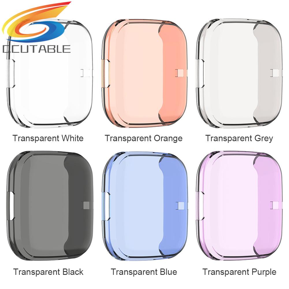 Ốp nhựa tpu trong suốt bảo vệ màn hình đồng hồ thông minh Fitbit Versa 2
