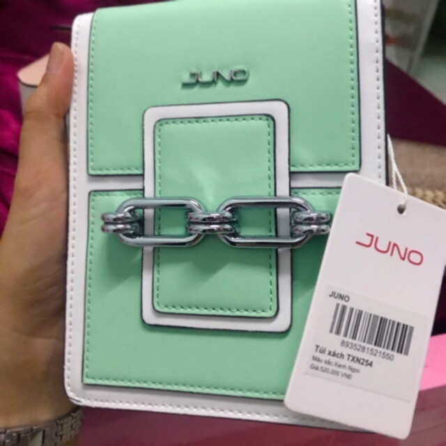 pass túi juno màu xanh mint