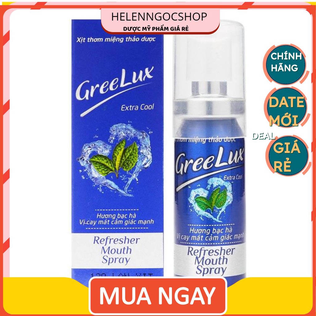 Xịt Thơm Miệng GreeLux Extra Cool (vị cay mát cảm giác mạnh)